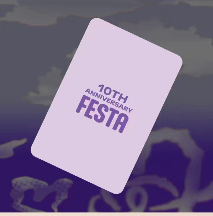Photocard 10th Aniversary FESTA, BTS Presents Everywhere